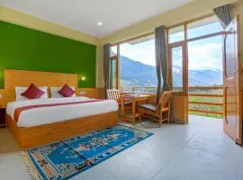 Wander Nest Manali Luxurious rooms with mountain peaks and waterfall view