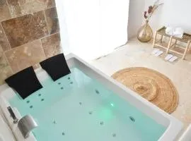 Villa l'Insolente Spa Sauna Chambre 50 nuances de Grey