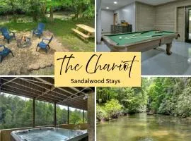 The Chariot - Creek Front with HotTub, Fire Pits, Billiards, EV Charger - Sandalwood Stays