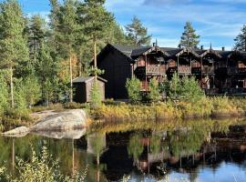 Cozy cabin with great view and immediate proximity to the ski resort and swimming area