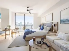 3012 Studio in front of Kaseya Center with Pool