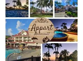 Appartement Madinina 6 personnes vue sur mer dans village vacances