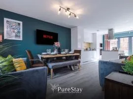 Modern 5 Bedroom House in Manchester by PureStay - Short Stay with Service Accommodation & Free Parking