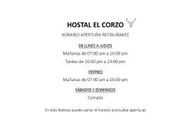 Hostal El Corzo