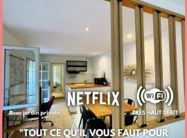 Chaleureux Appartement RDC 49 m2 avec Jardin