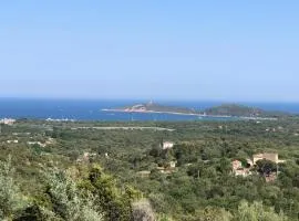 Maison Authentique Corse Vue Mer Panoramique et Nature Sauvage