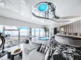 Apartamenty Sky Tower z Jakuzzi Przy Oknie