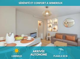 Le Calain, Élégance et Confort à 50 m de la Plage, hotel a Wimereux