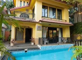 VILLA M - LAGOON 4 Calangute 3BHK Pool Facing, Breakfast Included