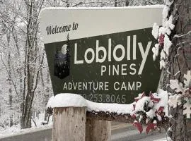 Pine Lodge Large unit with Hot tub, grill Loblolly Pines Adventure Camp