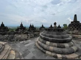 Driver tour Borobudur, Rice Terace & hiden scared waterfall