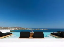 Magnificent Mykonos Villa Villa Rikei 5 Bedrooms Unique Aegean Sea Views Private Infinity Pool Outdoor Jacuzzi Psarou Beach