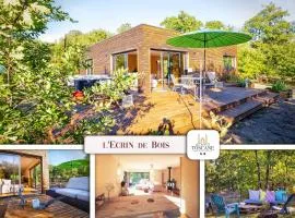 L'Ecrin de Bois - Maison d'architecte avec Spa sur un grand terrain arboré