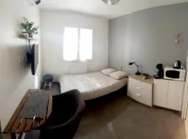 Chambre salle de bain clim