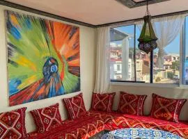 Family-Friendly Villa with Private Pool & Rooftop Sunset Views, 5min to Taghazout