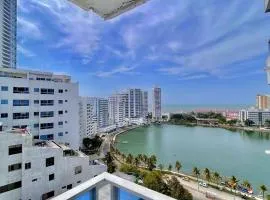 Apartamento Cartagena en el laguito bocagrande vista al mar