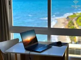 Beachfront Studio ,The View Calahonda, Panoramic Sea Views