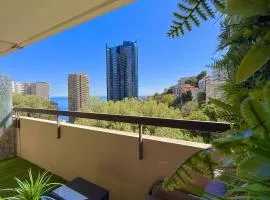 Studio de LUXE Portes de Monaco - Vue MER - Piscine - Wifi