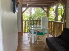 Chambre double coloc chalet tropicale