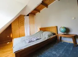 Ruhiges Zimmer mit Blick in den Garten