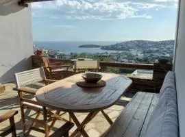 Cycladic house with a view