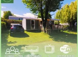 155- Joli Mobilhome 4 Pers 2 chambres Clim Tv Wifi Camping 5 étoiles