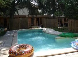 Chalet 1 en bois avec accès piscine