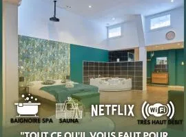 NG Prestige - Lille l Roubaix l Mairie - Gare l Nain - Grand Studio - Balnéo - Sauna - Netflix - Wifi