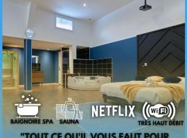 NG Prestige - Nain I Suite Spa Privatif Premium I Jacuzzi - Sauna - Netflix - Projecteur, hotel spa en Roubaix