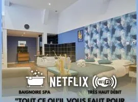 NG Prestige - Lille l Roubaix l Mairie - Gare l Nain - Grand Studio - Balnéo - Netflix - Wifi