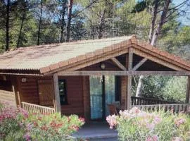 Cottage 4 à 6 p SollieToucas , climatisé, piscine, vue, terrasse, à 0,400m du centre