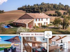 Escapade à la Métairie de Rouzies - Piscine et Nature, hotel a Tauriac