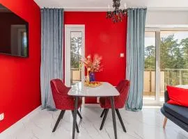 APARTAMENTY MIERZEJA - Apartament Zmysłów z prywatnym Jacuzzi tylko dla Dorosłych, 500 m od plaży, Stegna Park II, bezpłatny meleks