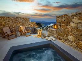 Garbis, hotel com banheiras de hidromassagem em Karavostasi