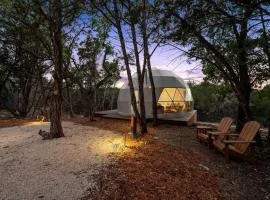 Unforgettable Glamping Adventure in a Big Geodome in Wimberley, TX