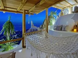 Exquisite Mykonos Villa Villa Cielo 2 Bedroom Private Pool And Outdoor Jacuzzi Panoramic Sea And Sunset View Gym Helipad Tennis Court ,