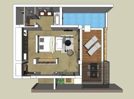 Excellent Halkidiki Villa Junior Pool Villa 2 1 Bedroom Stunning Sea View: Ammouliani şehrinde bir otel