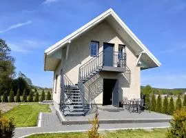 Domek całoroczny 8 os, pokoje nad stawem