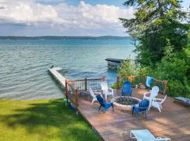 Waterfront Deck and Dock Torch Lake Home!