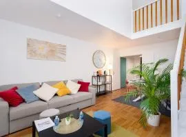 Duplex Cosy 6 personnes - Parking Gratuit - 15 min Centre de Paris Metro 13