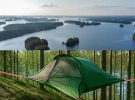 Alaska Tree Tents Linnansaari, campismo de luxo em Savonlinna