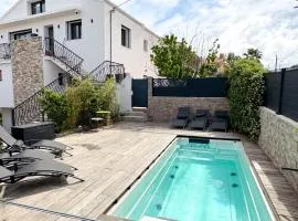 Top of villa, private pool 6p