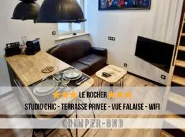 Studio Chic avec Terrasse Privée et Vue Falaise