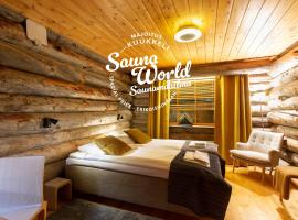 Kuukkeli Log Houses Teerenpesä, ubytování v soukromí v destinaci Saariselka
