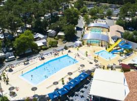 Mobilhome 40 m2, tout confort, 3 chambres, 2 sdb, 2 WC, TV, lave vaisselle, terrasse, camping en L&egrave;ge-Cap-Ferret