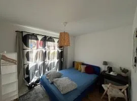 Guest room with private bathroom