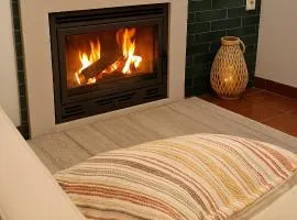 Peach House T2 Fireplace