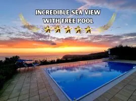 Incredible sea view with free pool