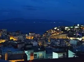 Kavala sea and city view