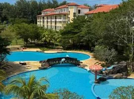 Desaru Private Beach Luxury Suite Pool View 3Pax C10201